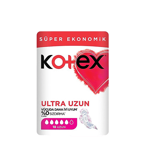 نوار بهداشتی کوتکس خیلی بلند مدل Ultra Uzun بسته 18 عددی